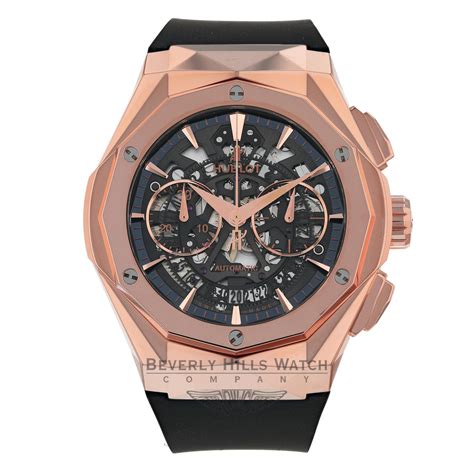 hublot rose gold skeleton|Classic Fusion Aerofusion Titanium 45 mm .